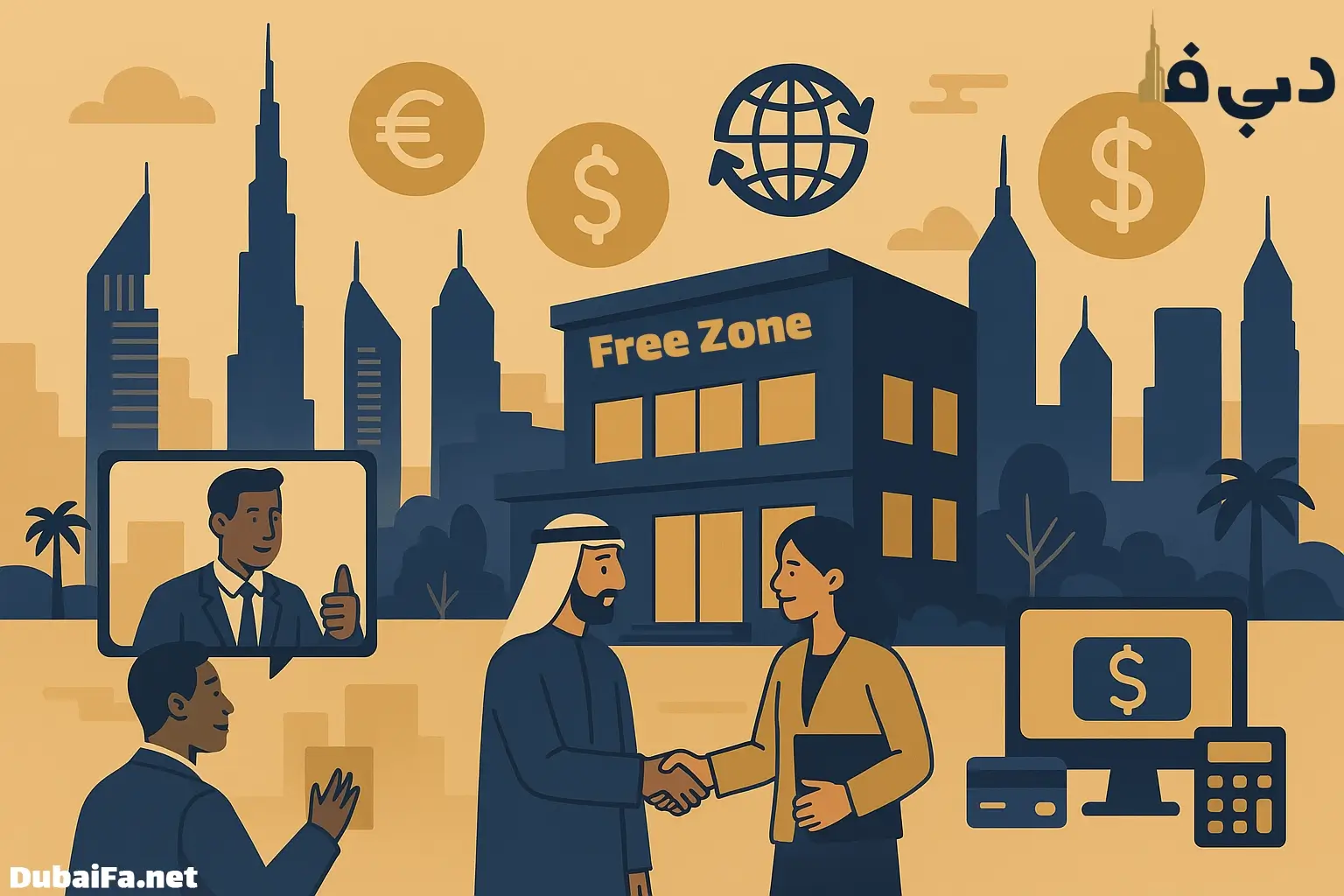افتتاح حساب بانکی شرکتی منطقه آزاد در دبی