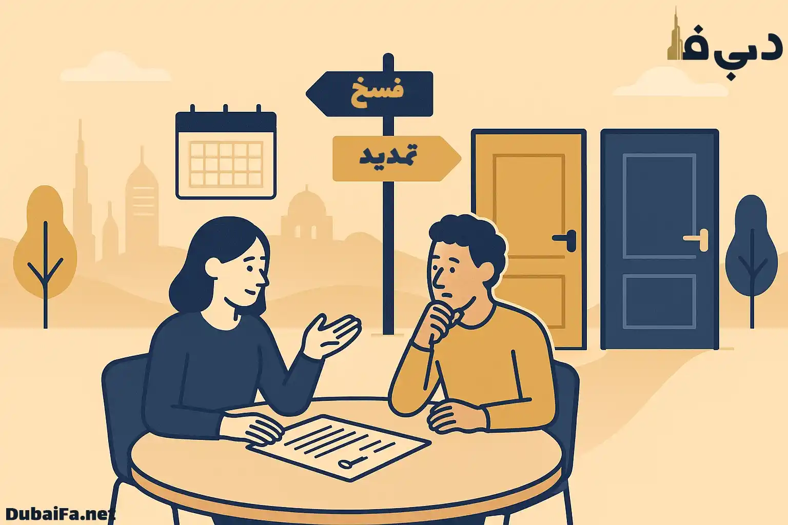 تمدید یا فسخ قرارداد اجاره خانه در دبی