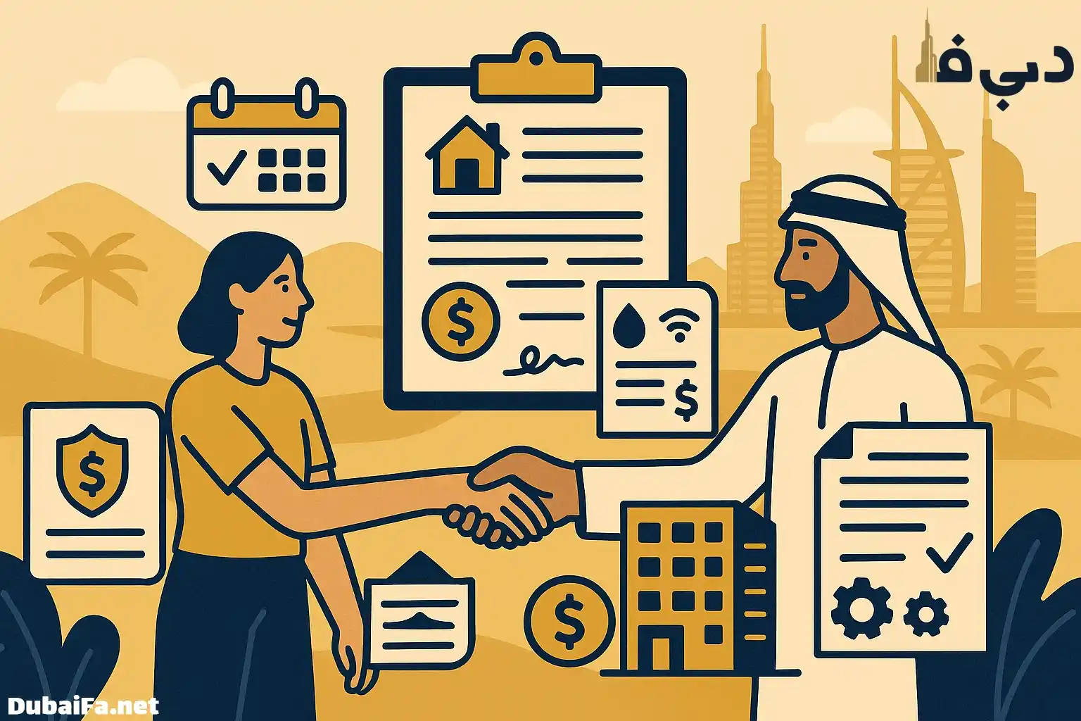 تعهدات مالی طرفین قرارداد در اجاره خانه در دبی