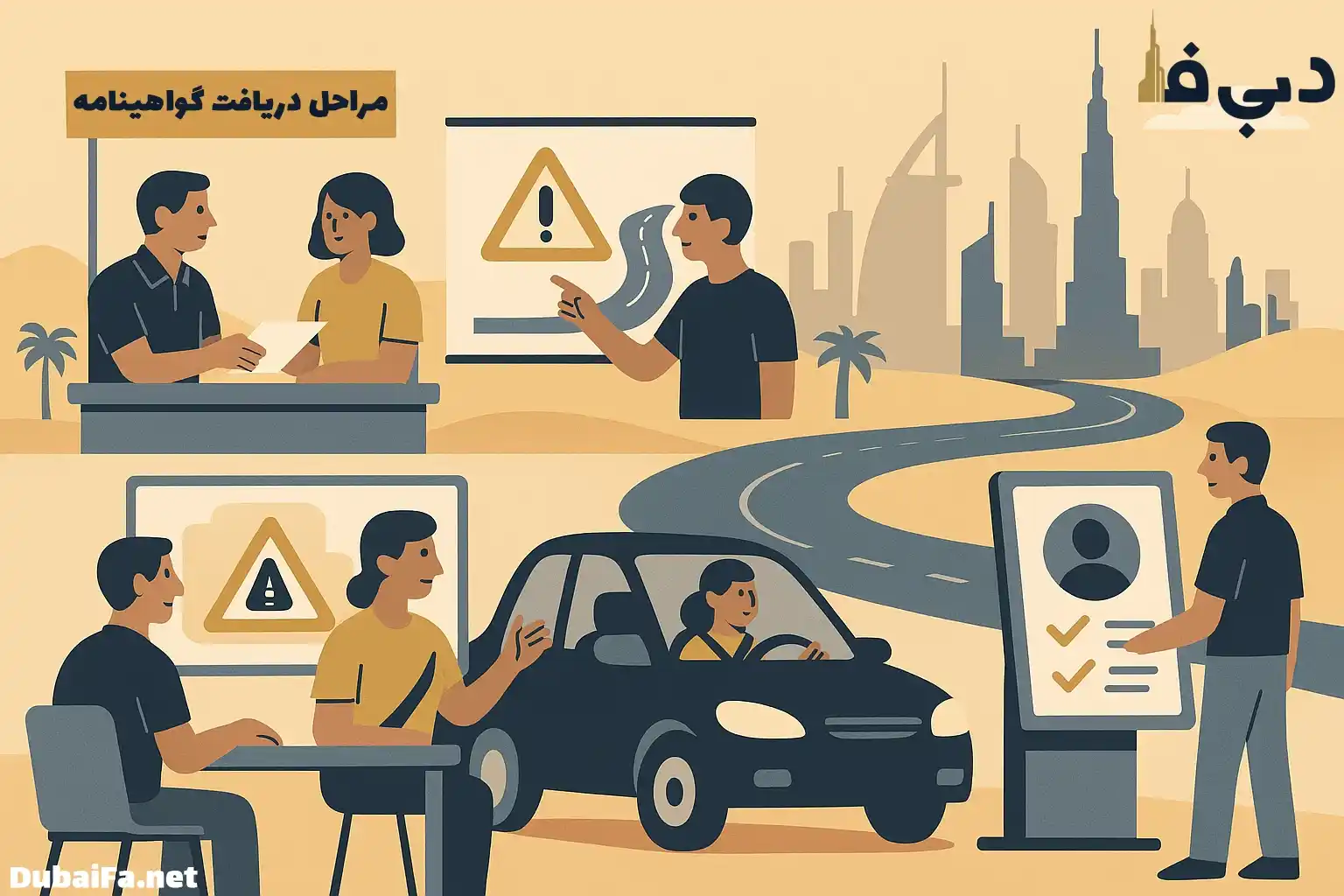 چگونه در دبی گواهینامه رانندگی دریافت کنیم؟